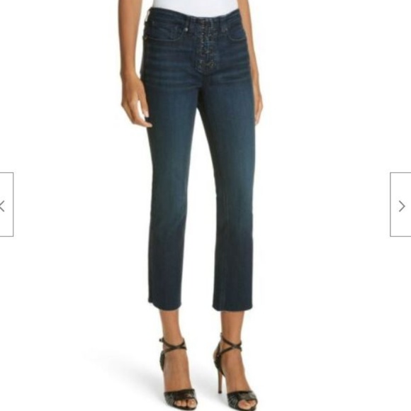 SOLD Veronica Beard Carolyn Lace Up Fly Mini Boot - Picture 2 of 8